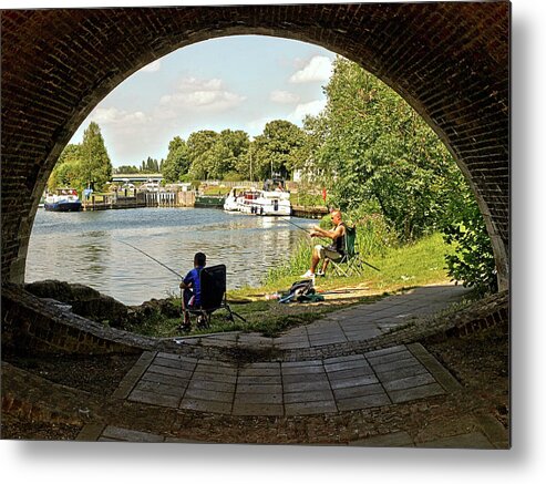 Candids Metal Print featuring the photograph The Anglers by Richard Denyer