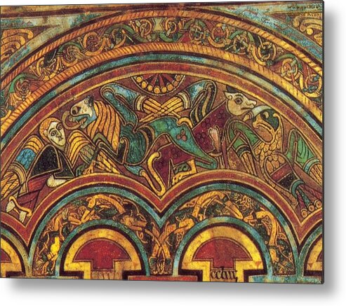 The Metal Print featuring the painting The Book Of Kells by Pam Neilands