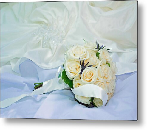 Wedding Metal Print featuring the photograph The Bouquet by Keith Armstrong