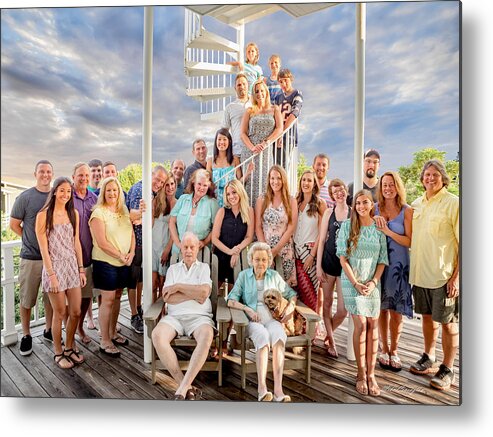  Metal Print featuring the photograph The Dezzutti Family by Mike Covington