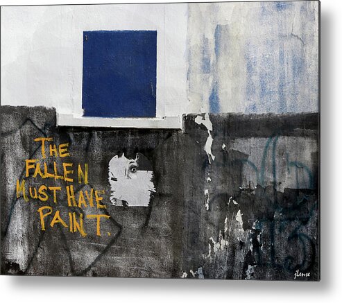 Mural Metal Print featuring the photograph The Fallen Must Have Paint by JoAnn Lense