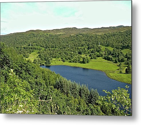 Water Metal Print featuring the photograph The Loch at Glenlyon by Richard Denyer