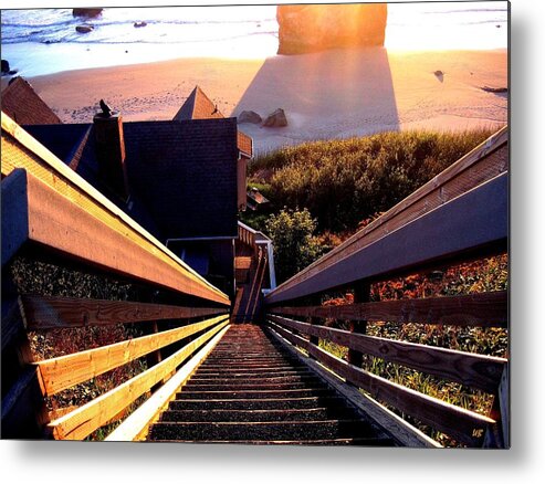 Stairway Metal Print featuring the photograph The Long Long Stairway  by Will Borden