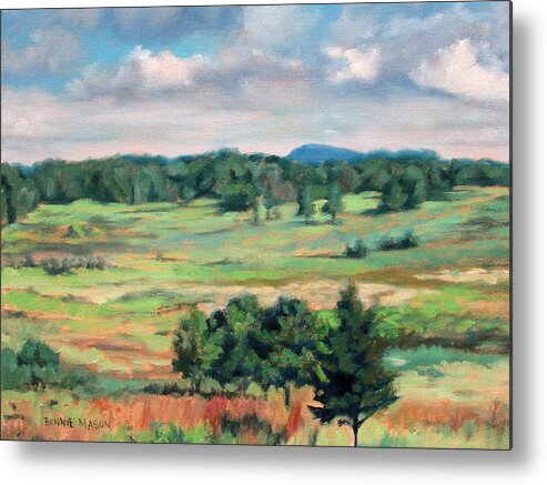 Meadows Metal Print featuring the painting The Meadow - Big Meadows on Skyline Drive by Bonnie Mason