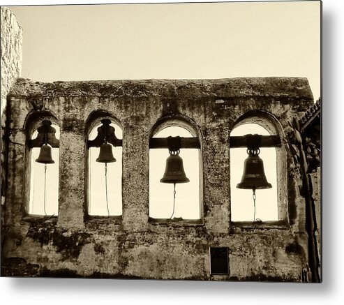The Metal Print featuring the photograph The Mission - San Juan Capistrano by Pat Cannon