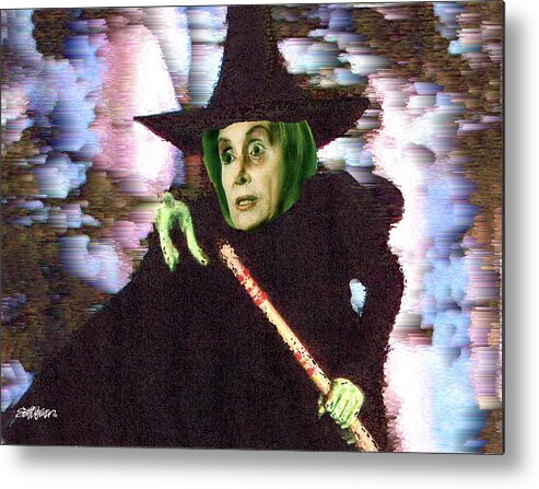 Wizard Of Oz Metal Print featuring the digital art The New Wicked Witch of the West by Seth Weaver