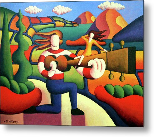Guitar Metal Print featuring the painting The Proposal 2 by Alan Kenny