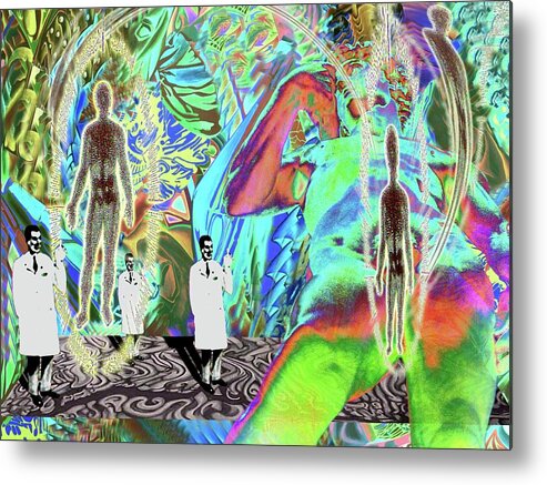 Spiritual Psychedelic Pop Metal Print featuring the digital art The Science of the Spirit by Andrew Chambers