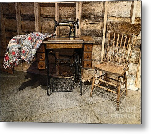 Al Bourassa Metal Print featuring the photograph The Sewing Room II by Al Bourassa