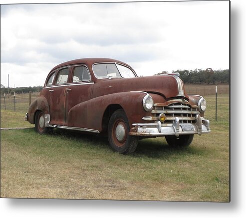 Pontiac Metal Print featuring the photograph The Silver Streak - Rusted by Cindy Clements