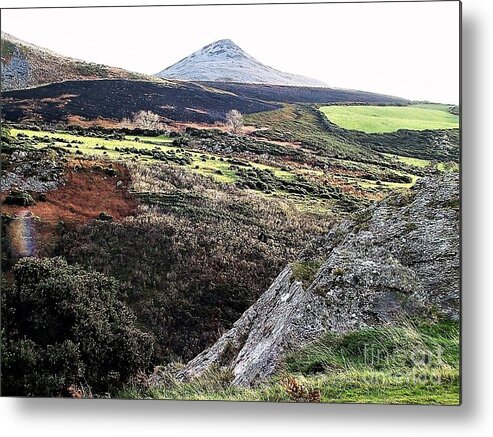  Metal Print featuring the photograph The Sugarloaf, Bray, Wicklow by Val Byrne