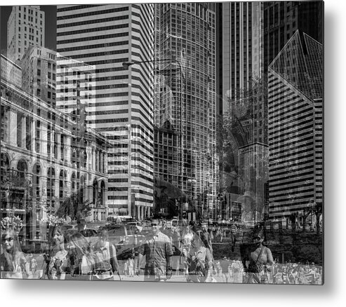 Chicago Metal Print featuring the photograph The Tourists - Chicago 03 by Shankar Adiseshan