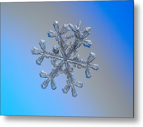 Snowflake Metal Print featuring the photograph Three-in-one by Alexey Kljatov