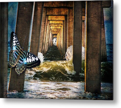 Time Awash Metal Print featuring the photograph Time Awash by Bellesouth Studio