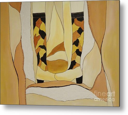 Boots Metal Print featuring the painting Toe to Toe by Kat McClure