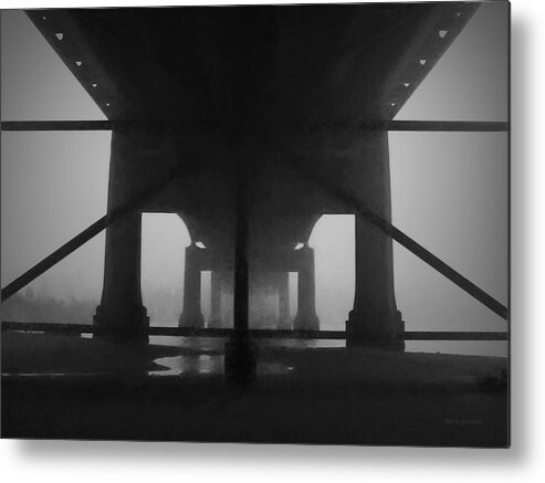 Bridge Metal Print featuring the photograph Under the Old Sakonnet River Bridge by David Gordon