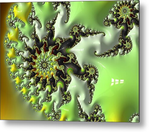 Abstract Metal Print featuring the photograph Underwater World - Series Number two by Barbara Zahno