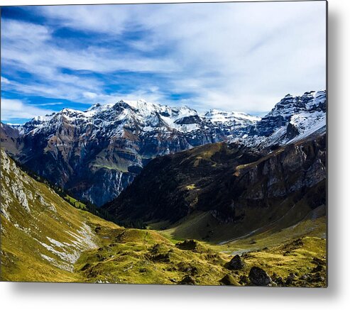 Mountains Metal Print featuring the photograph Valley Scene by Britten Adams