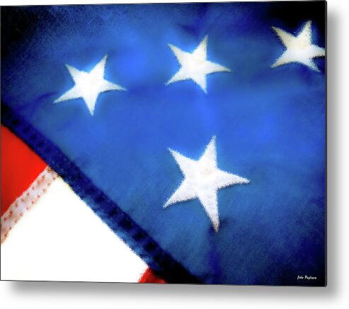 Abstract Metal Print featuring the photograph Variations on Old Glory No.6 by John Pagliuca