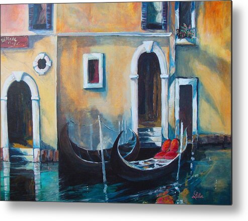 Venice Metal Print featuring the painting Venice by Lelia DeMello