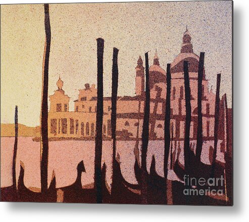 Art Venice Metal Print featuring the painting Venice Morning by Ryan Fox
