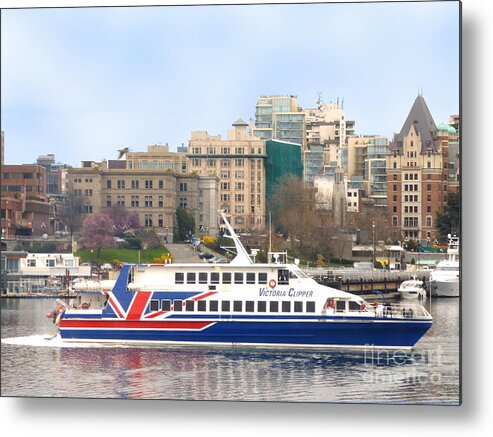 Victoria Clipper Metal Print featuring the photograph Victoria Clipper by Charles Robinson