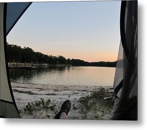 Richmond Metal Print featuring the photograph View from a Tent by Digital Art Cafe