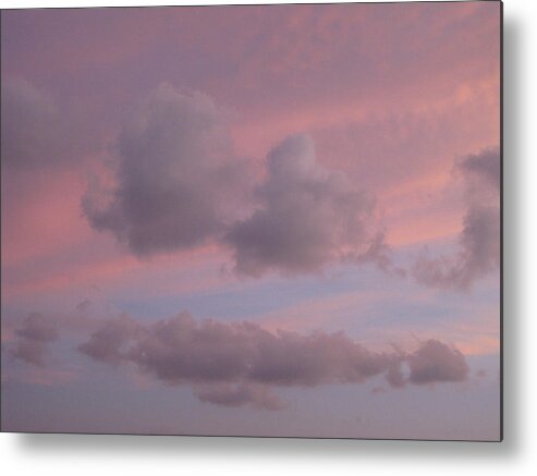  Metal Print featuring the photograph Violet Cloud Formation 2 by Brenda Berdnik