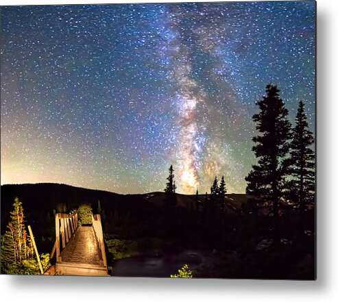 Bridge Metal Print featuring the photograph Walking Bridge to The Milky Way by James BO Insogna