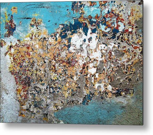 Texture Metal Print featuring the photograph Wall Abstract 106 by Maria Huntley