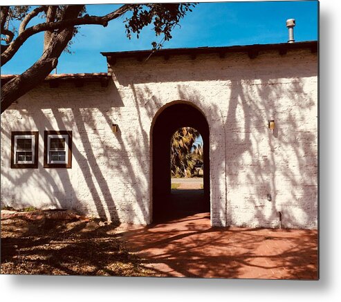 Doorway Metal Print featuring the photograph Welcome by Christine Lathrop