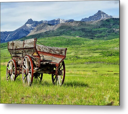 Wagon Metal Print featuring the photograph Western Exposure by Blair Wainman