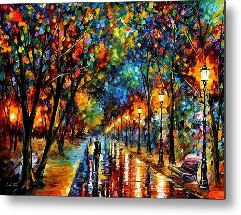 Landscape Metal Print featuring the painting When Dreams Come True by Leonid Afremov