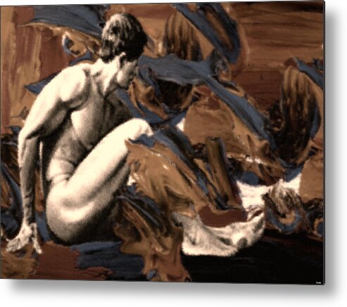 Man Metal Print featuring the digital art Where Am I by Andrea N Hernandez