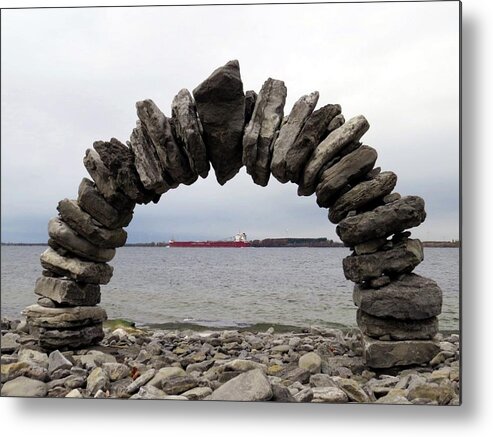  Metal Print featuring the photograph Whitefish Bay Under The Arch by Dennis McCarthy