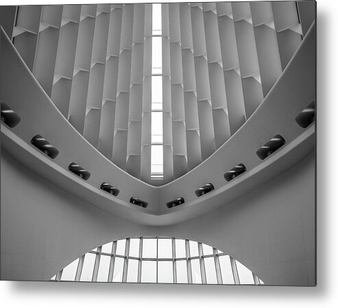 Milwaukee Art Museum Metal Print featuring the photograph Windhover #2 by John Roach