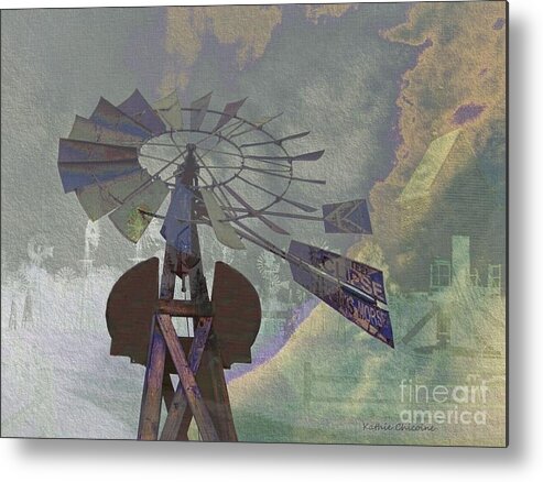 Windmills Metal Print featuring the photograph Ghosts from the Past by Kathie Chicoine