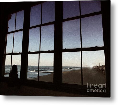 Twilight Metal Print featuring the painting Wish I May... by RC DeWinter