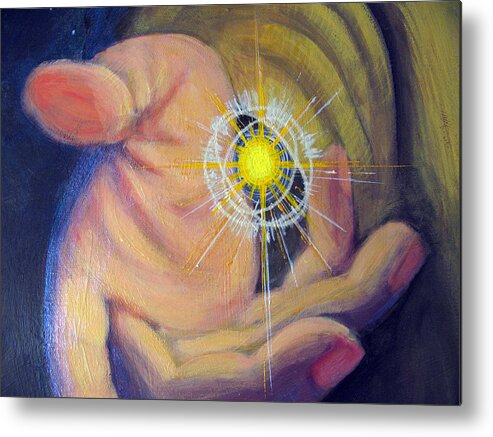 Painting Metal Print featuring the painting Wish On A Star by Janelle Schneider