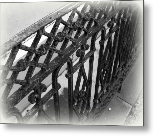 Wrought Metal Print featuring the photograph Wrought Iron Fence by Beth Vincent