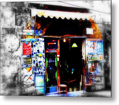 Lebanon Metal Print featuring the photograph Yassin Glass Maker in Beirut by Funkpix Photo Hunter