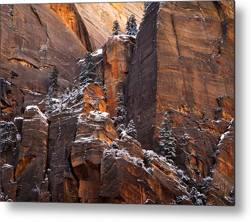 Zion Metal Print featuring the photograph Zion Staircase by Dustin LeFevre