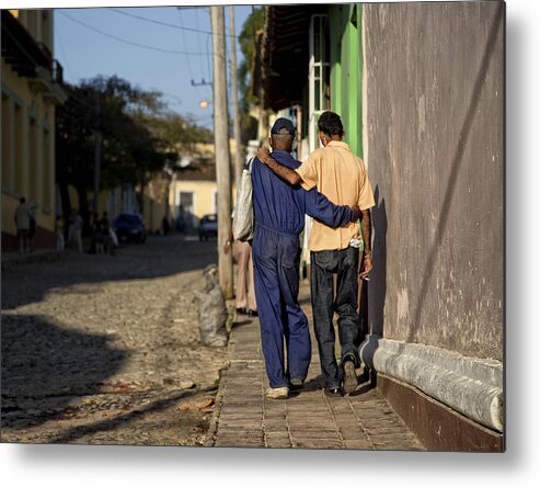 Street Metal Print featuring the photograph Friendship #1 by Lorenzo Grifantini