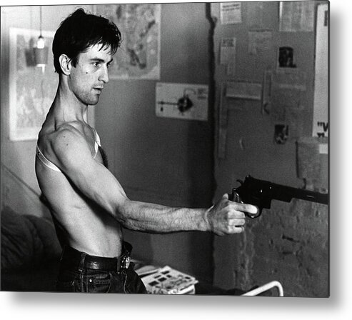 Robert De Niro Metal Print featuring the photograph ROBERT DE NIRO in TAXI DRIVER -1976-. #2 by Album