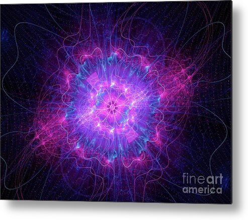 Collision Metal Print featuring the photograph Higgs Boson #3 by Sakkmesterke/science Photo Library