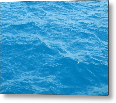 Sea Metal Print featuring the photograph The texture of the Aegean Sea water #3 by Oleg Prokopenko