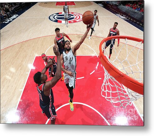 Patty Mills Metal Print featuring the photograph San Antonio Spurs V Washington Wizards #5 by Ned Dishman