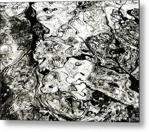 Abstract Expressionism Metal Print featuring the photograph Abstract Expressionism in Nature by Marilyn Hunt