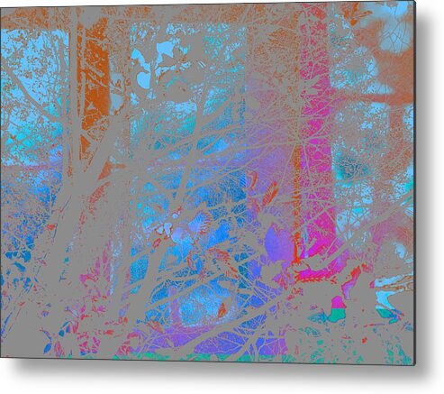 Blue Metal Print featuring the photograph Abstract Landscape Blue Sky by Itsonlythemoon