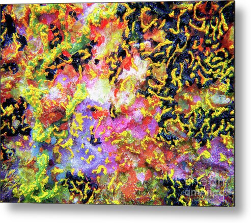 Coral Metal Print featuring the photograph Abstract Under the Sea by Becqi Sherman